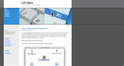 Desktop Screenshot of cat-box.de