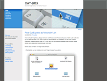 Tablet Screenshot of cat-box.de